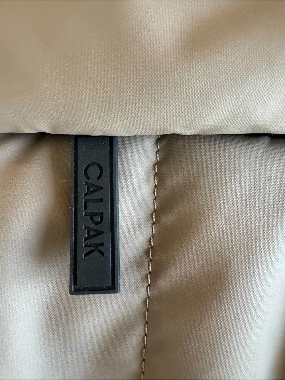CALPAK Luka Mini Backpack Taupe Puffy Travel Everyday Backpack NWOT